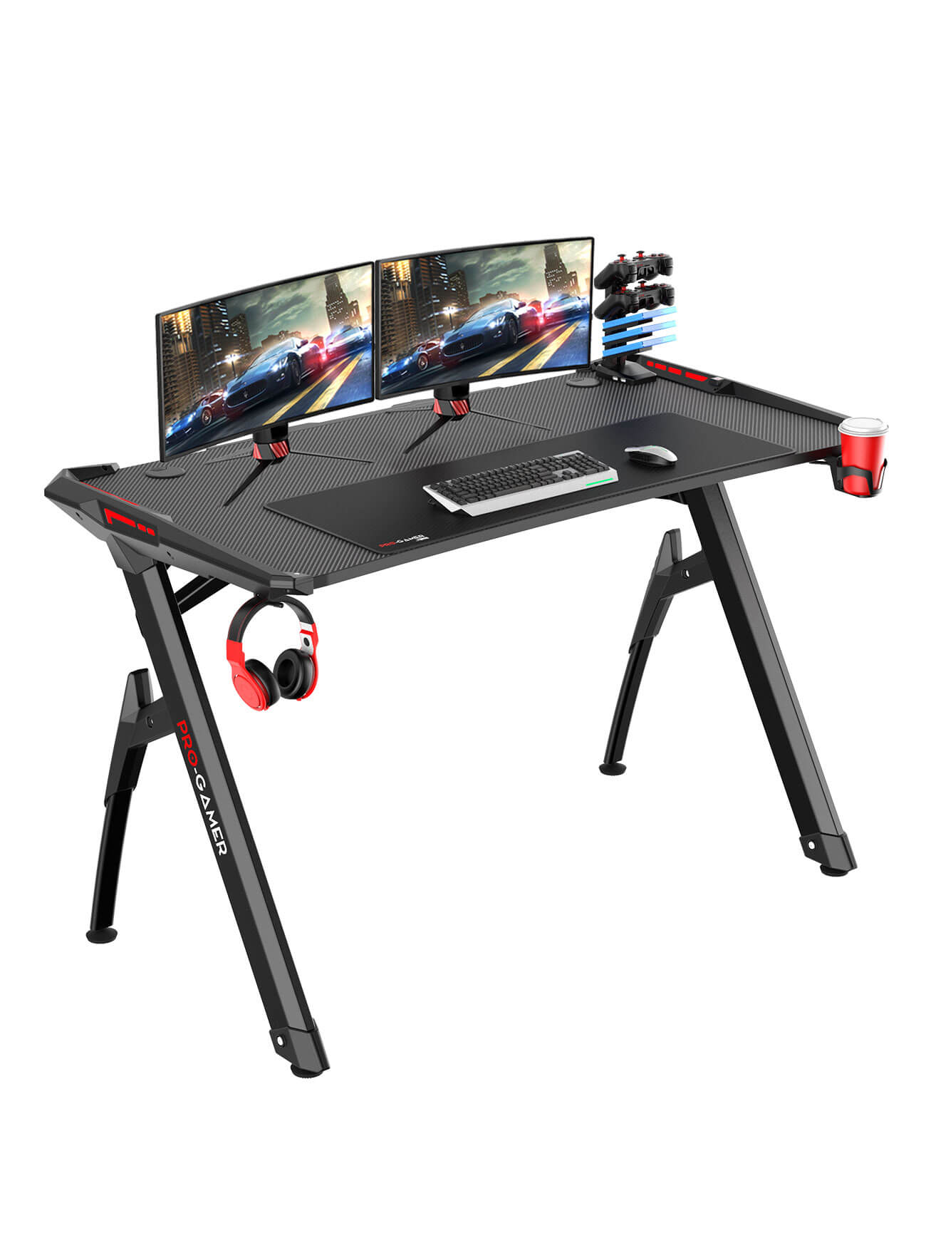 Biurko gamingowe D5000 LED PRO GAMER Biurka gamingowe | Biurko gracza | Biurko do gier