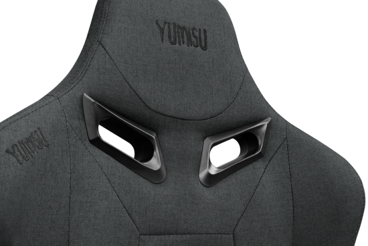 Fotel gamingowy YUMISU 2049 Tkanina GRAY/BLACK