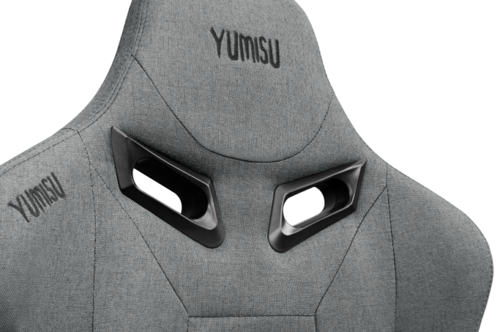 Fotel gamingowy YUMISU 2049 Tkanina CLOUD/BLACK
