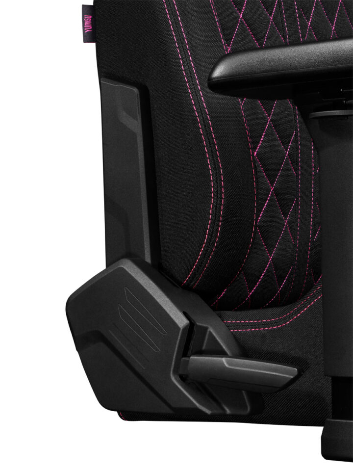 Fotel gamingowy YUMISU 2050 Magnetic Tkanina BLACK/PINK